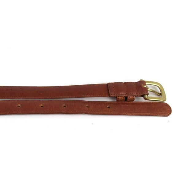 Coach BRITISH TAN BROWN GENUINE LEATHER 3/4"Wd CASUAL DRESS BELT Sz L (I38) - Picture 14 of 14